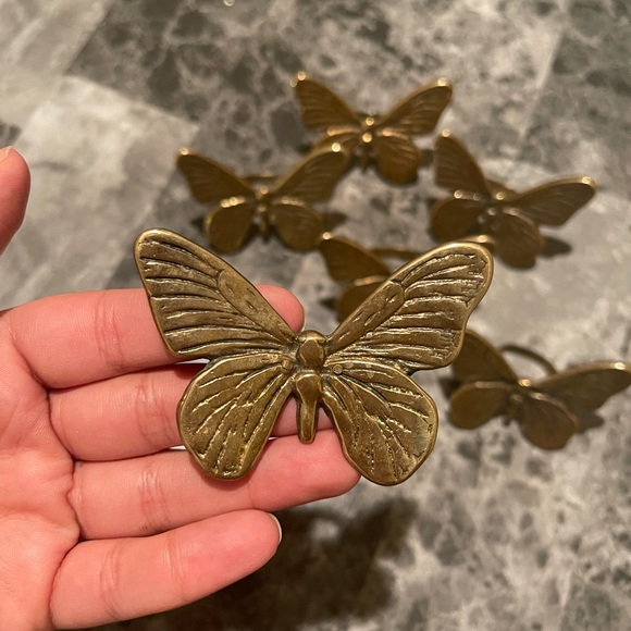 Set of 6 Vintage Napkin Rings - Picture 2 of 4